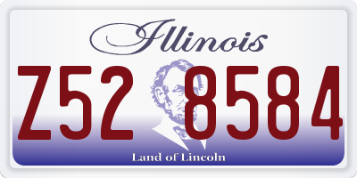 IL license plate Z528584