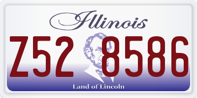 IL license plate Z528586