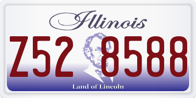 IL license plate Z528588