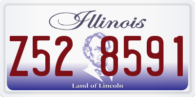 IL license plate Z528591