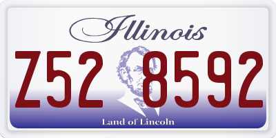IL license plate Z528592