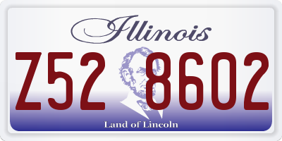 IL license plate Z528602