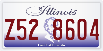 IL license plate Z528604