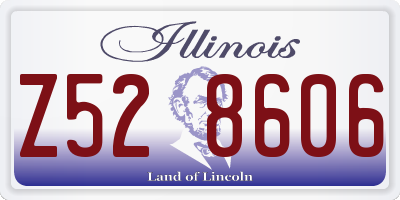 IL license plate Z528606