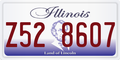 IL license plate Z528607
