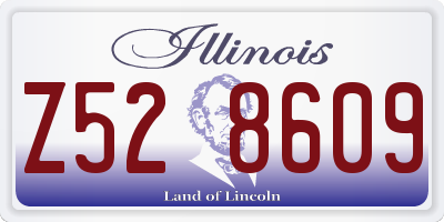 IL license plate Z528609