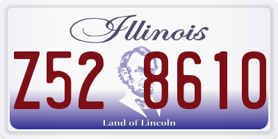 IL license plate Z528610