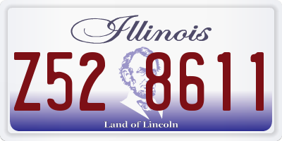 IL license plate Z528611