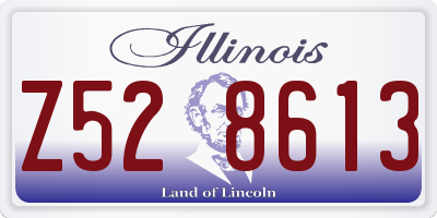 IL license plate Z528613