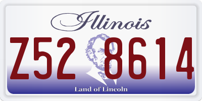 IL license plate Z528614