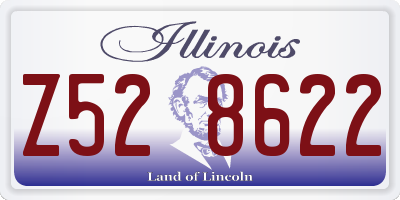 IL license plate Z528622