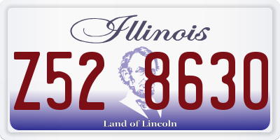 IL license plate Z528630