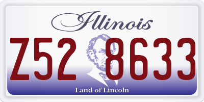 IL license plate Z528633