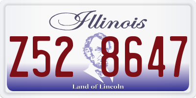 IL license plate Z528647