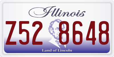 IL license plate Z528648