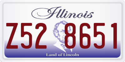 IL license plate Z528651