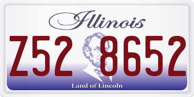 IL license plate Z528652