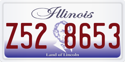 IL license plate Z528653