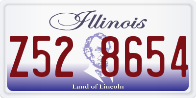 IL license plate Z528654