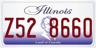 IL license plate Z528660