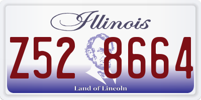 IL license plate Z528664