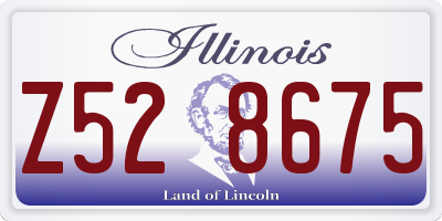 IL license plate Z528675