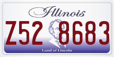 IL license plate Z528683