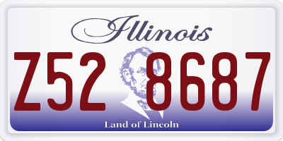 IL license plate Z528687