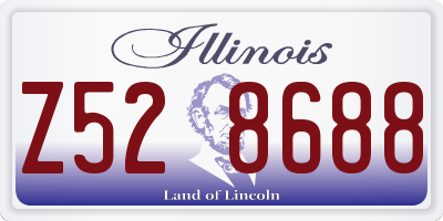 IL license plate Z528688