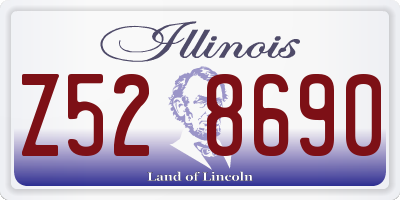 IL license plate Z528690
