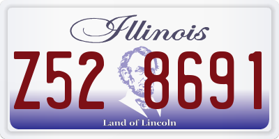 IL license plate Z528691