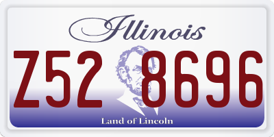 IL license plate Z528696