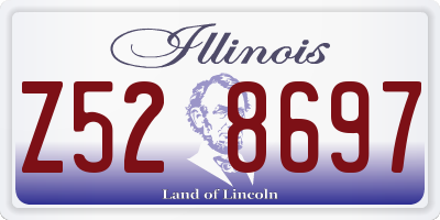 IL license plate Z528697