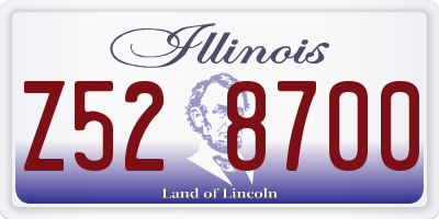 IL license plate Z528700