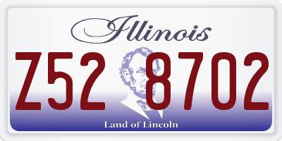 IL license plate Z528702