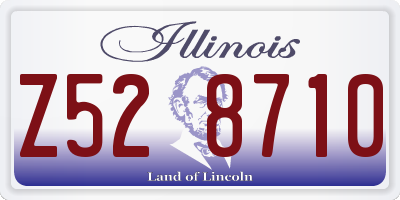 IL license plate Z528710