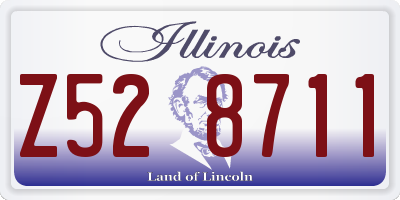 IL license plate Z528711