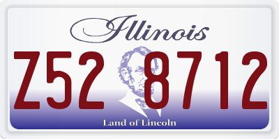IL license plate Z528712