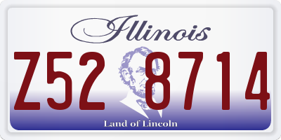 IL license plate Z528714