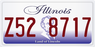IL license plate Z528717
