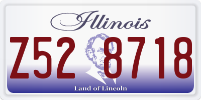 IL license plate Z528718