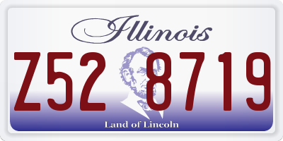 IL license plate Z528719