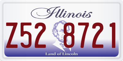 IL license plate Z528721