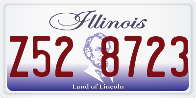 IL license plate Z528723