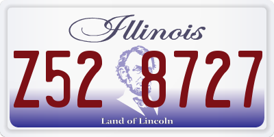 IL license plate Z528727