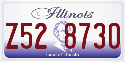 IL license plate Z528730