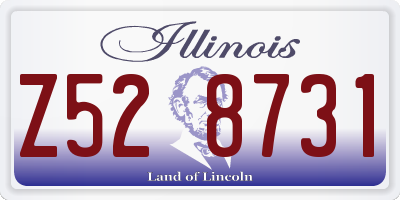 IL license plate Z528731