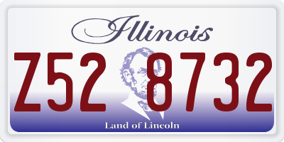 IL license plate Z528732