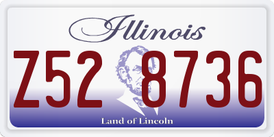 IL license plate Z528736