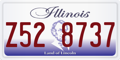 IL license plate Z528737